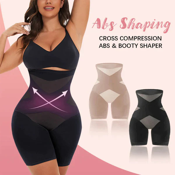 🔥SALE: SET OF 2 🔥2023 New Cross Compression High Waisted Shaper